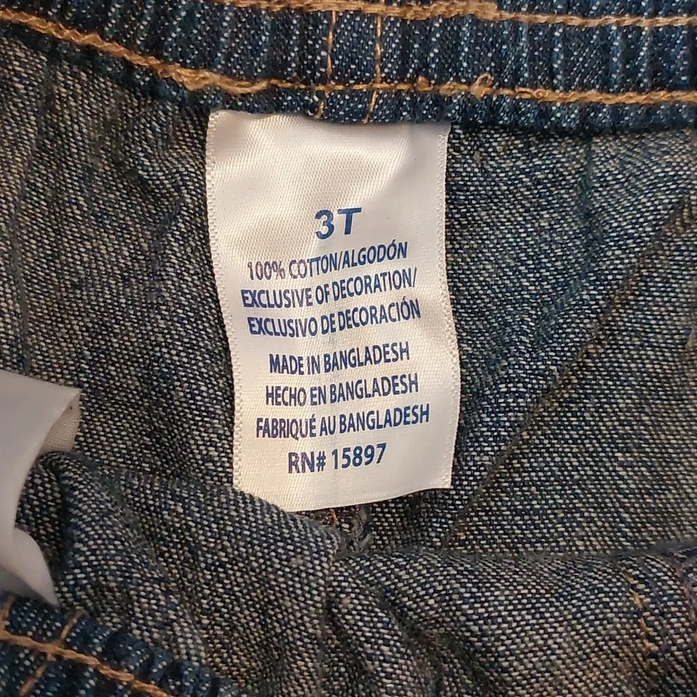 Kids Cargo Blue Jean Shorts 3T NEW